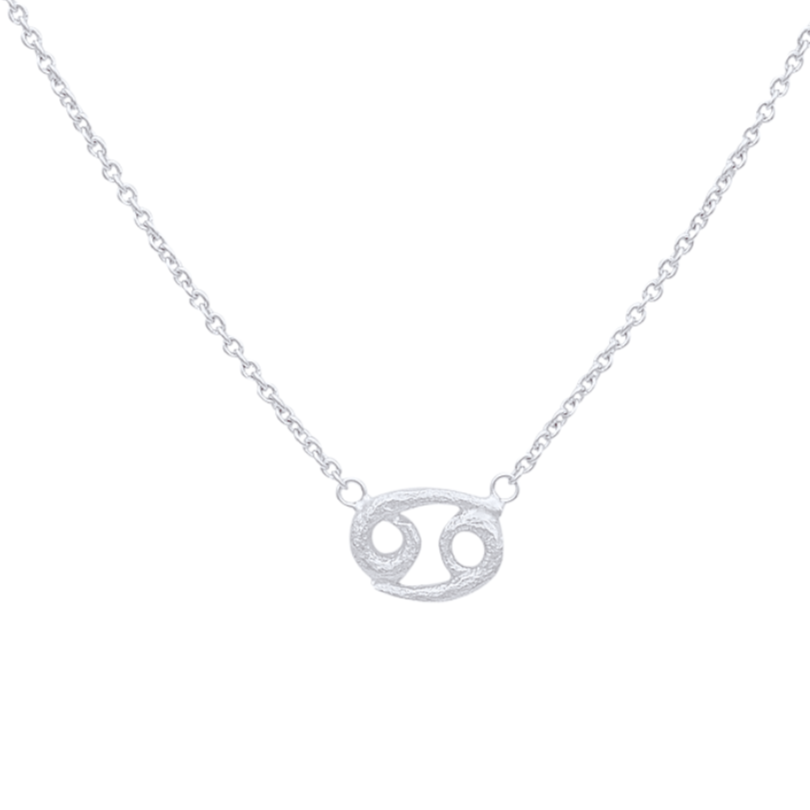 925 Silver necklace – chain and zodiac sign CANCER