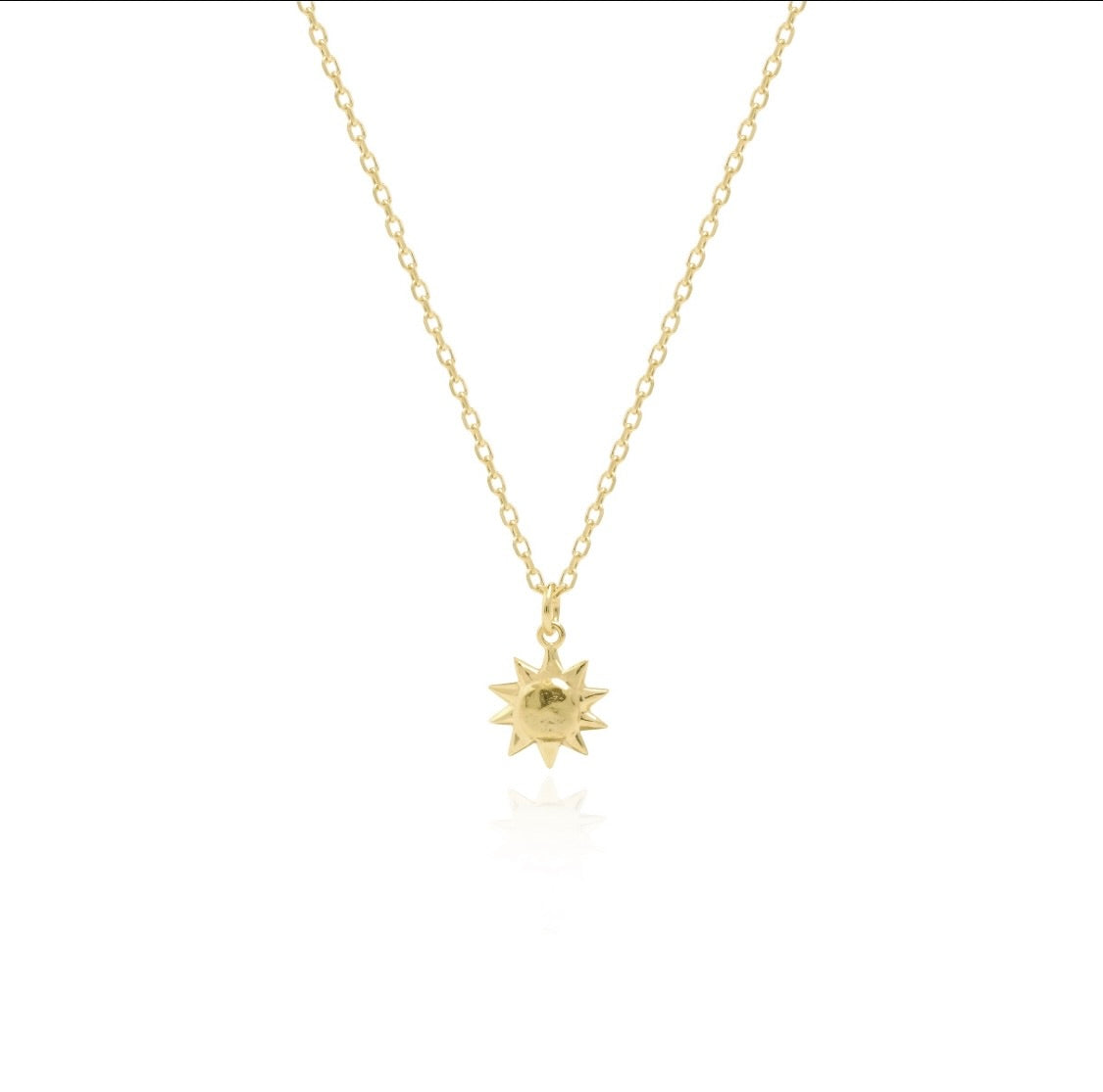 14k gold store sun pendant